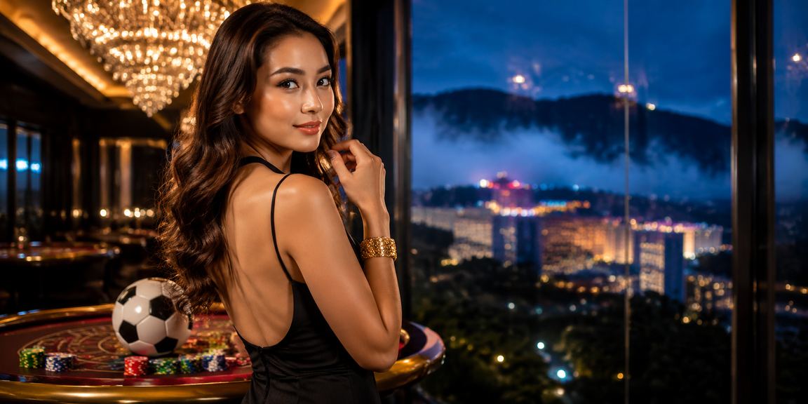 Pemain Genting Highlands menikmati hiburan dalam talian segi44 pada waktu malam