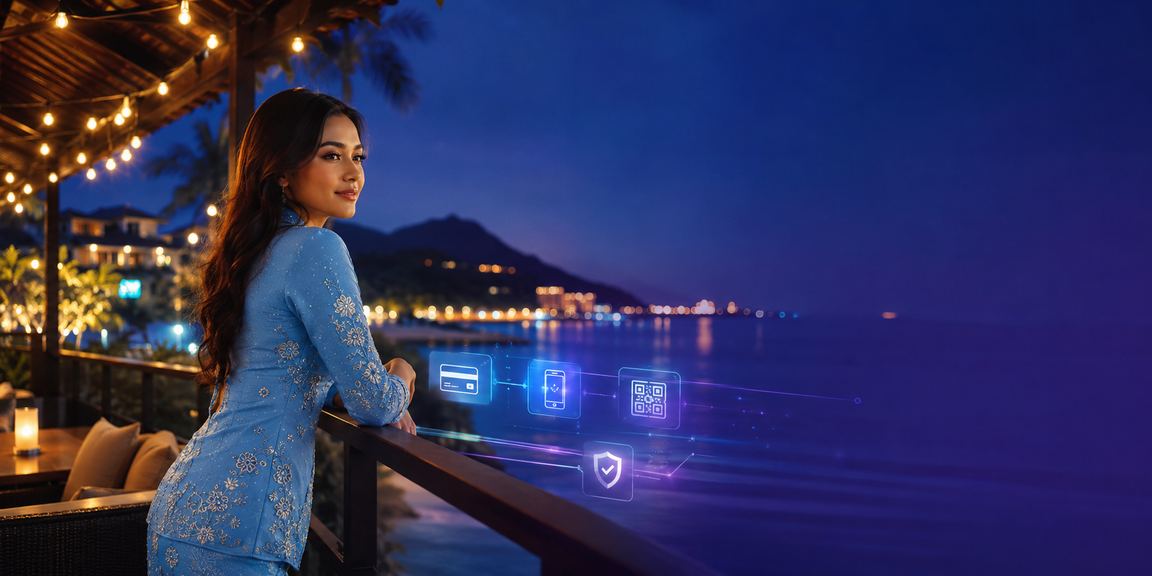 Pemain wanita berbaju kurung memainkan Baccarat di meja langsung Langkawi segi44